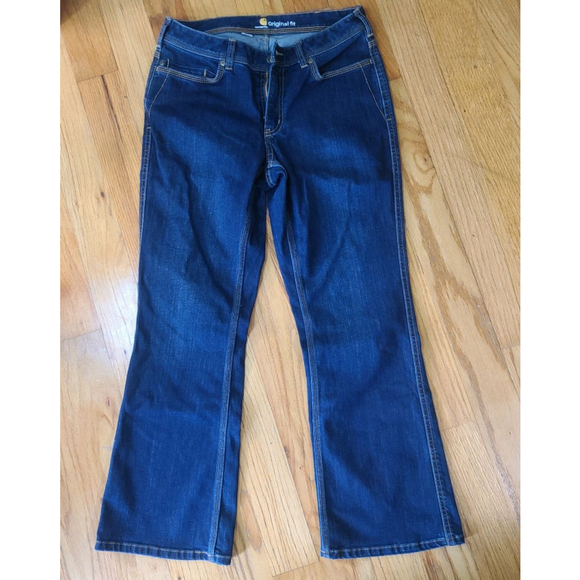 Carhartt Jeans, Blue, Size 8 Short Original Fit - Picture 1 of 7